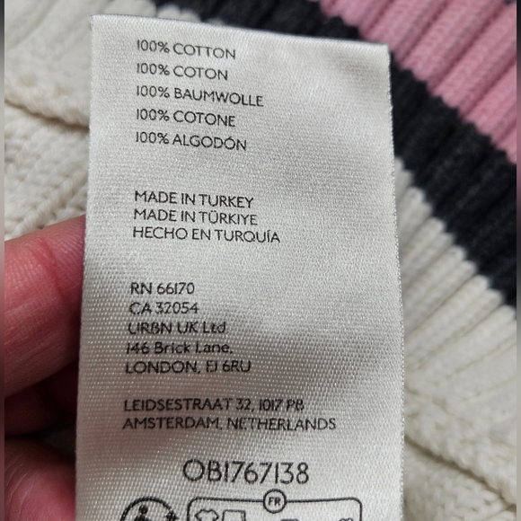 We The Free White Home Game Vest Cable Knit Oversized Sweater Vest Medium - Picture 10 of 14